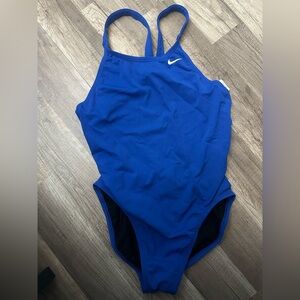 Nike Hydrastrong Royal Blue Athletic Swimsuit